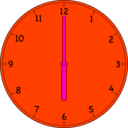 download Clock clipart image with 315 hue color