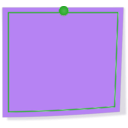 download Green And Purple Note clipart image with 180 hue color