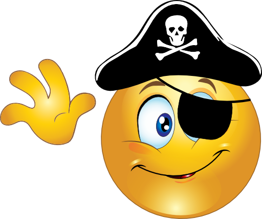 Pirate Smiley Emoticon