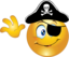 Pirate Smiley Emoticon