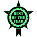 download Best Of The Year Sticker clipart image with 90 hue color