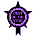 download Best Of The Year Sticker clipart image with 225 hue color
