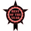download Best Of The Year Sticker clipart image with 315 hue color