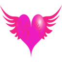 download Red Heart clipart image with 315 hue color