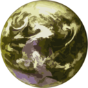 download Earth clipart image with 225 hue color