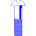 Machine Screw Blue