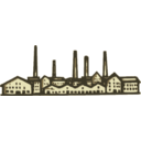 download Old Factory clipart image with 0 hue color