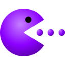 download Pac Man clipart image with 225 hue color