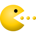 download Pac Man clipart image with 0 hue color