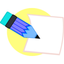 download Pencil clipart image with 180 hue color