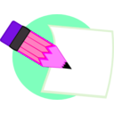 download Pencil clipart image with 270 hue color