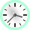 download Clock clipart image with 315 hue color