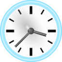 download Clock clipart image with 0 hue color