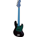 download Fender Jazz Bass clipart image with 180 hue color