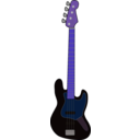 download Fender Jazz Bass clipart image with 225 hue color