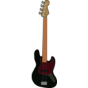 download Fender Jazz Bass clipart image with 0 hue color