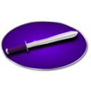 download Sword clipart image with 270 hue color