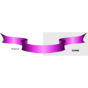 download Ribbon clipart image with 180 hue color