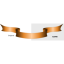 download Ribbon clipart image with 270 hue color