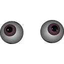 download Eyeballs clipart image with 45 hue color