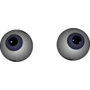 download Eyeballs clipart image with 315 hue color