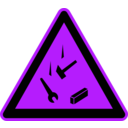 download Signs Hazard Warning clipart image with 225 hue color