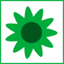 download Eco Green Flower Icon clipart image with 45 hue color