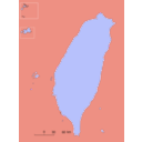 download Taiwan Map clipart image with 180 hue color