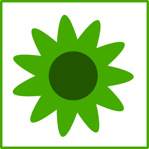 Eco Green Flower Icon