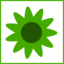 Eco Green Flower Icon