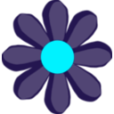 download Green Flower clipart image with 135 hue color