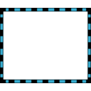 download Worldlabel Com Border Orange Black 4x3 3 clipart image with 180 hue color