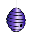 download Beehive clipart image with 225 hue color