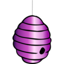 download Beehive clipart image with 270 hue color