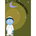 download Ramadan Kareem clipart image with 180 hue color