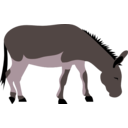 download Wild Donkey By Rones clipart image with 90 hue color