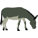 download Wild Donkey By Rones clipart image with 180 hue color