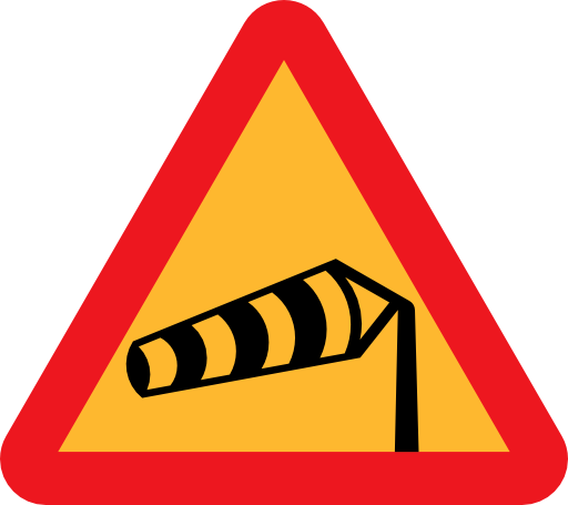 Windsock Pointing Left Sign