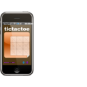download Javascript Phone Tictactoe Game clipart image with 180 hue color