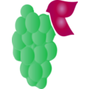 download Grapes Icon clipart image with 180 hue color