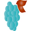 download Grapes Icon clipart image with 225 hue color