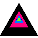 download Regular Triangle Discovery clipart image with 90 hue color