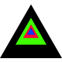 download Regular Triangle Discovery clipart image with 225 hue color