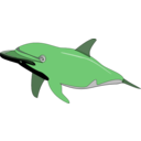 download Dolphin clipart image with 270 hue color