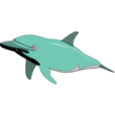 download Dolphin clipart image with 315 hue color