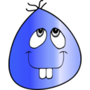 download Face Icon clipart image with 180 hue color