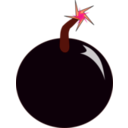 download Bomb clipart image with 315 hue color