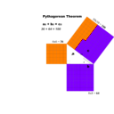 download Pythagorean Theorem clipart image with 270 hue color