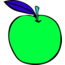 download Simple Fruit Apple clipart image with 135 hue color