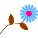 download Daisy Fuchsia clipart image with 270 hue color